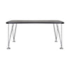 Kartell Max Desk 160x80 cm, skifer/krom