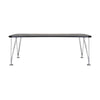 Kartell Max Desk 190x90 cm, skifer/krom