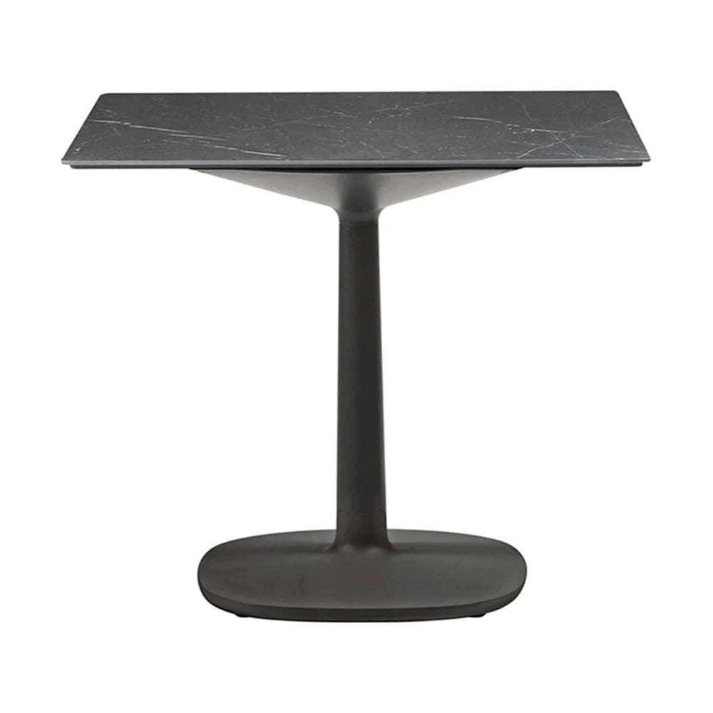 [product_category]-Kartell Multiplo Table Round With Square Base Marble 78x78 Cm, Black-Kartell-8058967260533-04140MN-KAR-1