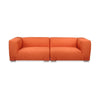 Kartell Plastics Duo 2-personers sofa DX XL Cotton, Orange