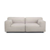 Kartell Plastics Duo 2-personers sofa SX bomuld, nøgen