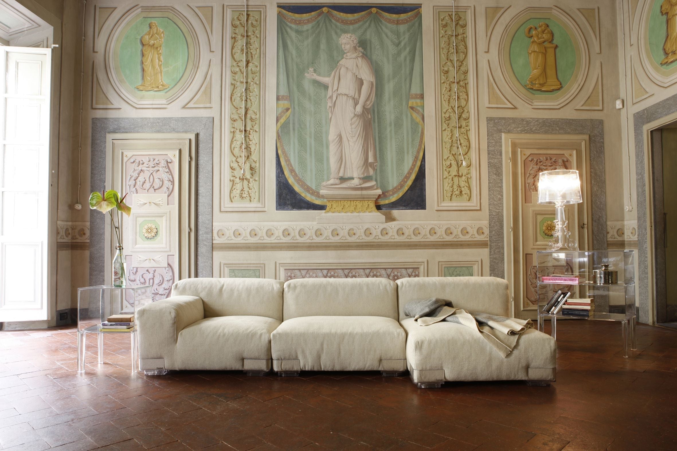 [product_category]-Kartell Plastics Duo 2 Seater Sofa Sx Cotton, Nude-Kartell-8058967078640-0709671-KAR-3