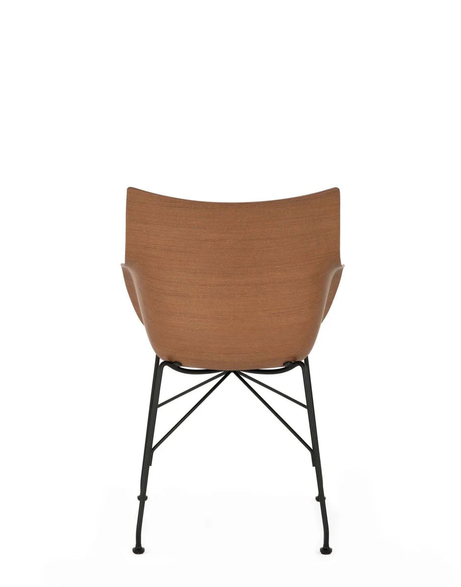 [product_category]-Kartell Q/Wood Armchair, Dark Wood/Black/Nude-Kartell-8058967310580-05928S4-KAR-4