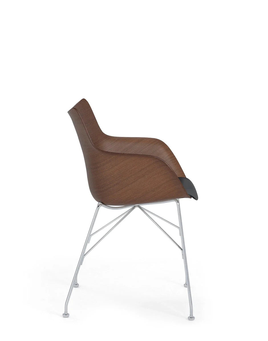 [product_category]-Kartell Q/Wood Armchair Slatted Ash, Dark Wood/Chrome-Kartell-8058967294972-04914SC-KAR-3