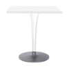 Kartell Top Top Top Square Med Rund Base 70x70 cm, Hvid