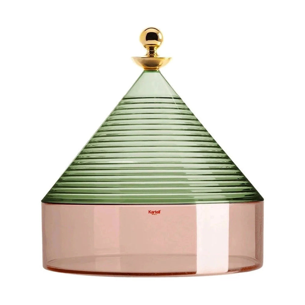 [product_category]-Kartell Trullo Centerpiece, Green/Pink-Kartell-8058967292992-01550VE-KAR-1