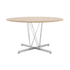 Kartell Viscount Fra Wood Table Round, Ash/Chrome