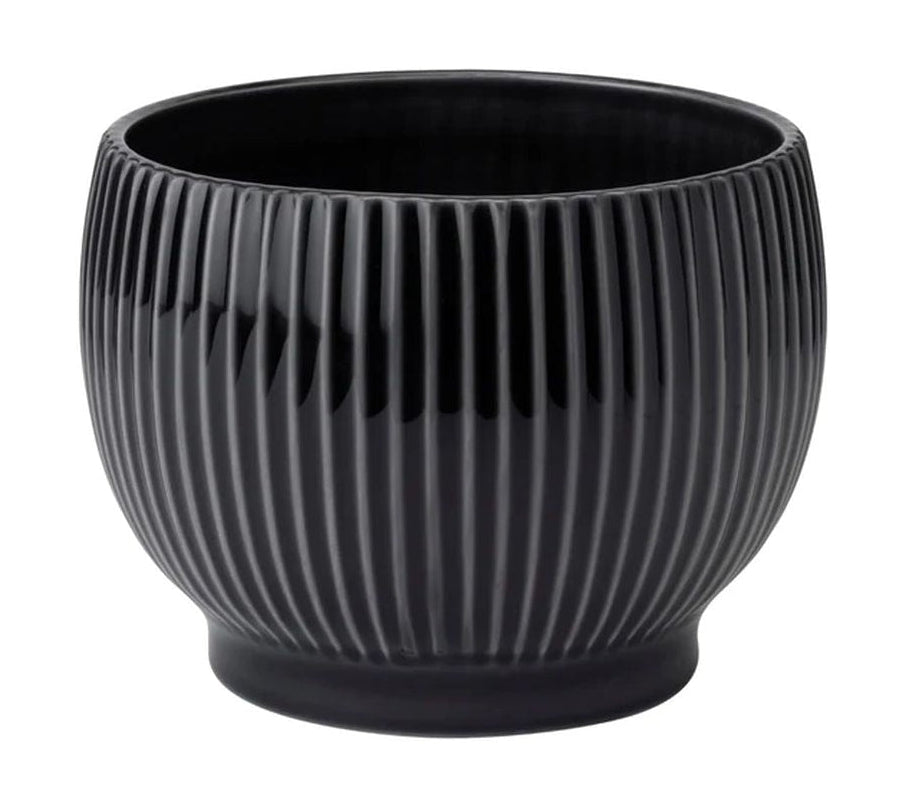 [product_category]-Knabstrup Keramik Flowerpot With Wheels ø 16,5 Cm, Black-Knabstrup Keramik-5713959012943-1294-KNA-1