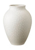 Knabstrup keramik vase H 20 cm, hvid