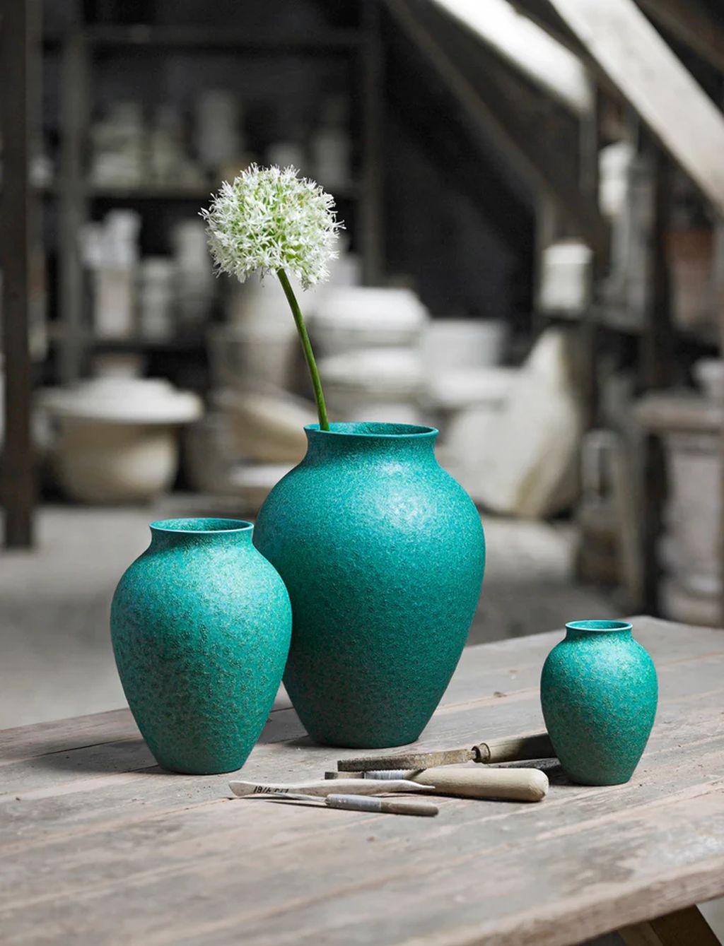 [product_category]-Knabstrup Keramik Vase H 27 Cm, Mint Green-Knabstrup Keramik-5713959010680-1068-KNA-2