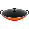 Le Creuset Wok Wok Med Glasl Åg 36 cm, vulkansk