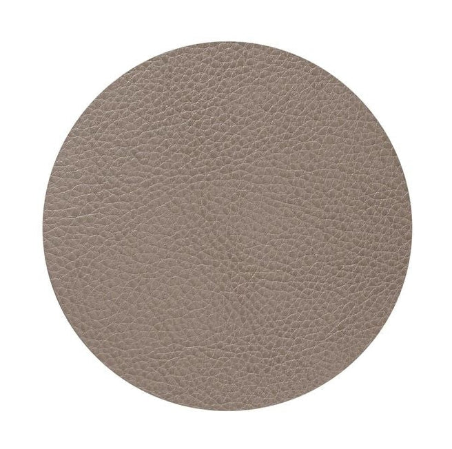 [product_category]-Lind Dna Circle Glass Coaster Serene Leather, Grey-Lind DNA-5711590996967-991520-LIN-1