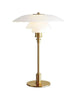 Louis Poulsen Ph 3 1/2 2 1/2 Glass Table Lamp, Brass