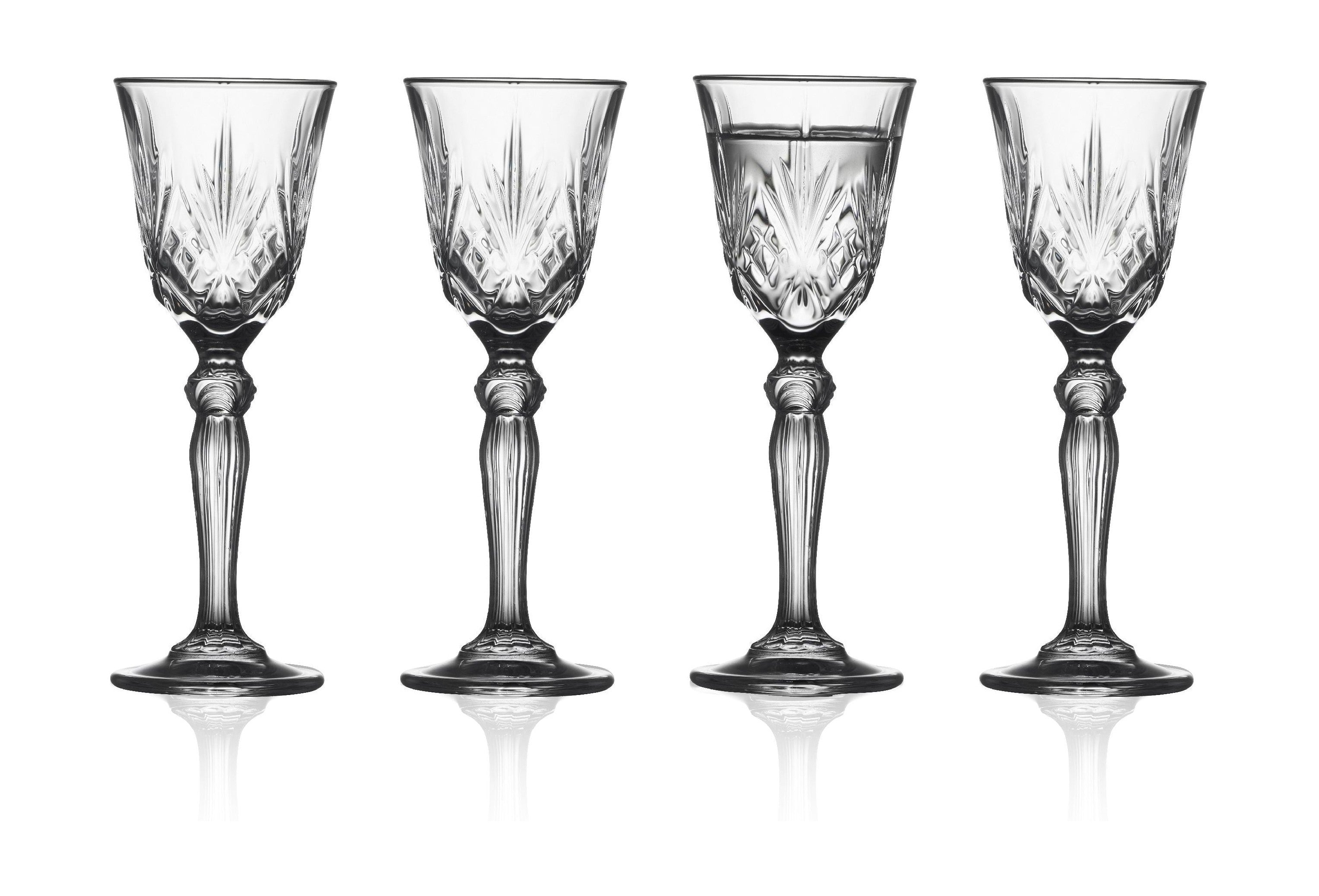 [product_category]-Lyngby Glas Krystal Melodia Aquavit Glass 5 Cl 4 Pcs-Lyngby Glas-5722000311331-31133-LYN-1