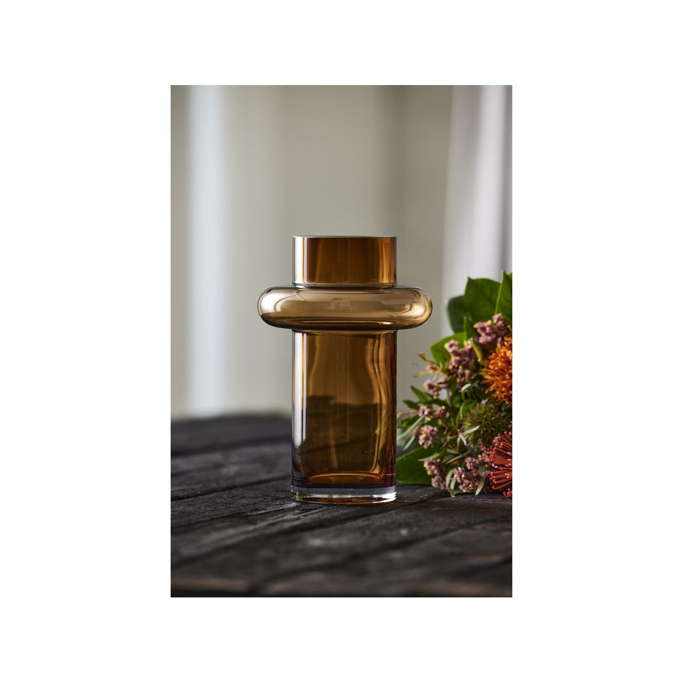 [product_category]-Lyngby Glas Tube Vase H: 25 Cm, Amber-Lyngby Glas-5722000235583-23558-LYN-12