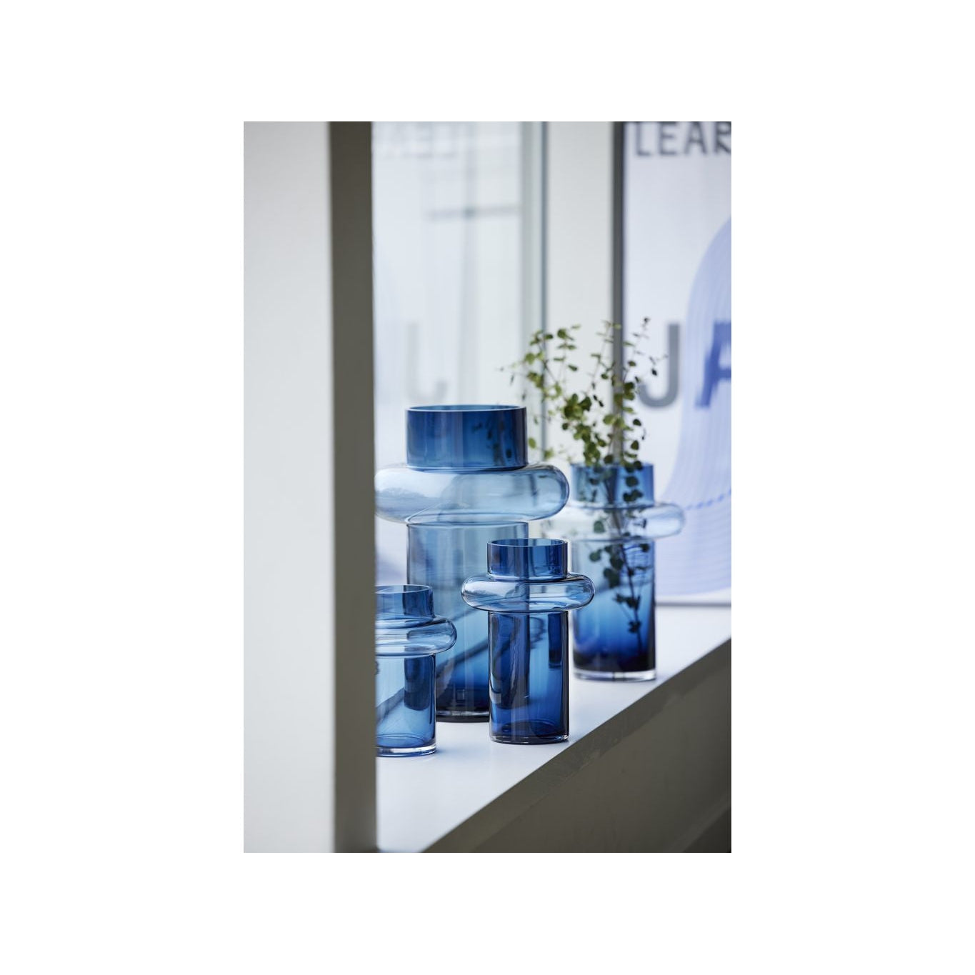 [product_category]-Lyngby Glas Tube Vase H: 25 Cm, Dark Blue-Lyngby Glas-5722000235644-23564-LYN-17