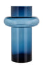 Lyngby Glas Tube Vase H: 40 cm, Mørgeblå