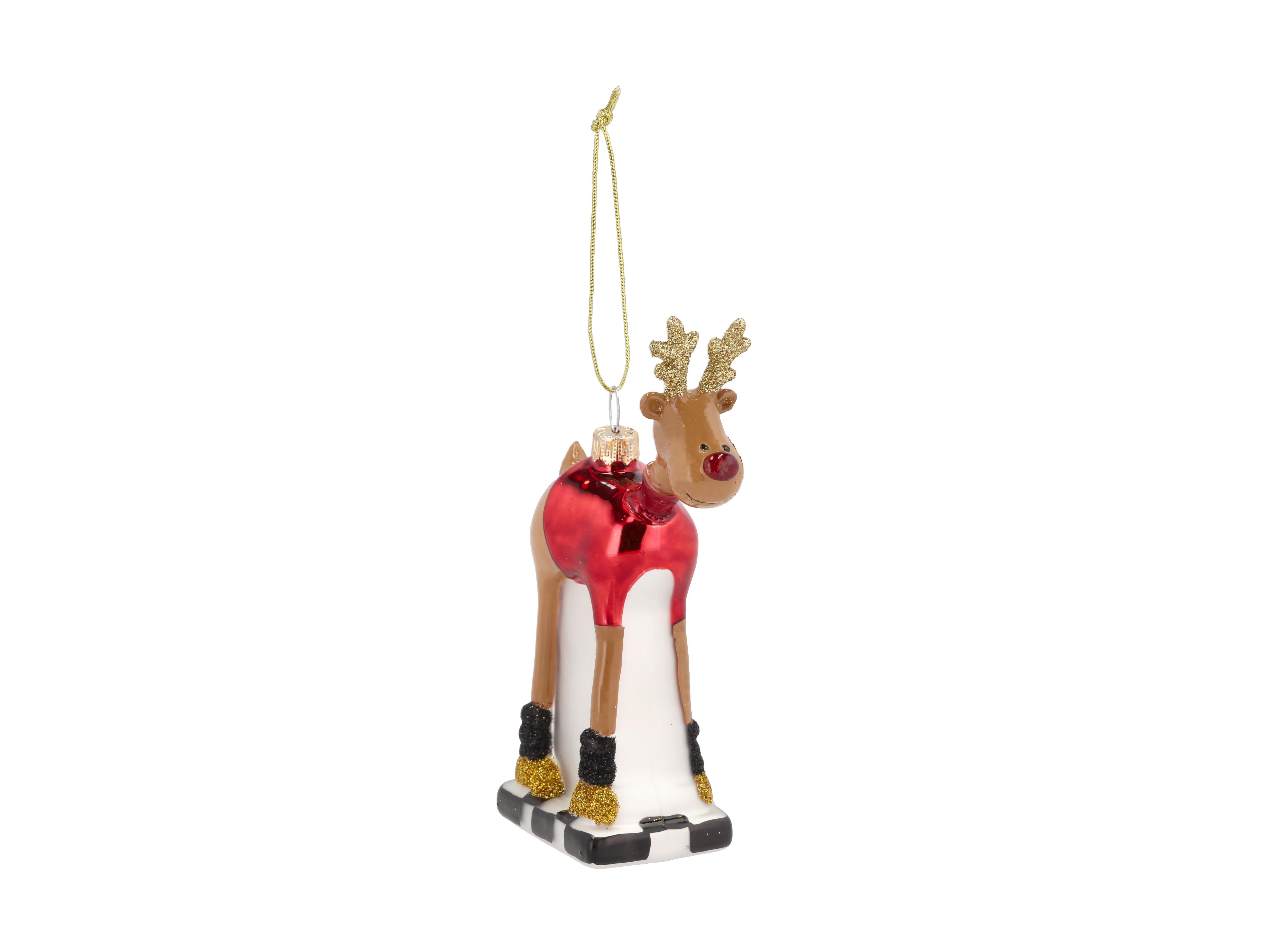 [product_category]-Medusa Copenhagen Rudolf Christmas Tree Bauble 13,2 Cm, Red-Medusa Copenhagen-5722000275633-27563-MED-5