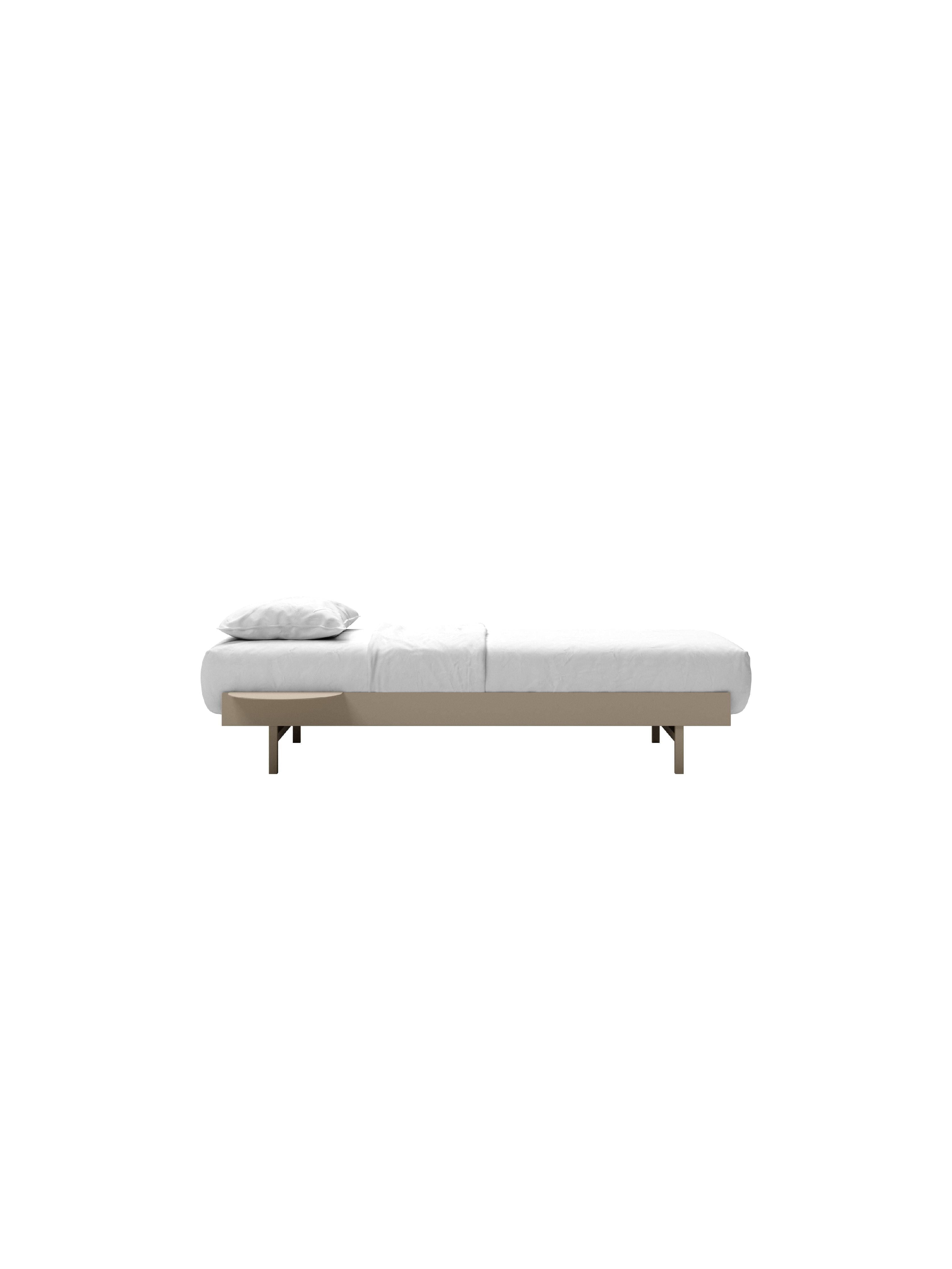 [product_category]-Moebe Bed With 1 Bedside Table 90 Cm, Sand-Moebe-5713520009846-BD901XSTSA-MOE-3