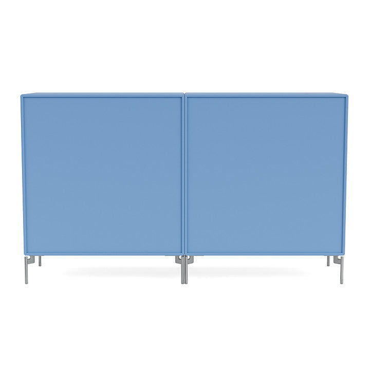 [product_category]-Montana Couple Sideboard With Legs, Azure Blue/Matt Chrome-Montana Furniture-5714322614474-00COUPLE-154-01-MON-4