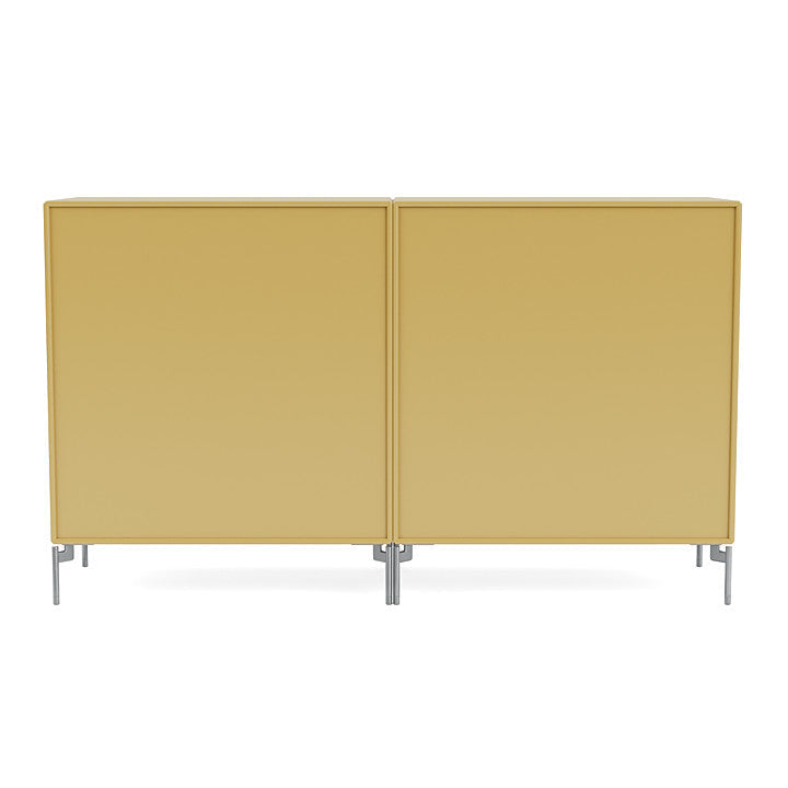 [product_category]-Montana Couple Sideboard With Legs, Cumin/Matt Chrome-Montana Furniture-5714322614719-00COUPLE-157-01-MON-4