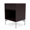 Montana Dream Nightstand With Legs, Balsamic/Matt Chrome