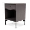 Montana Dream Nightstand With Legs, Coffee/Black