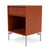 Montana Dream Nightstand With Legs, Hokkaido/Matt Chrome