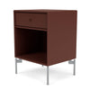 Montana Dream Nightstand With Legs, Masala/Matt Chrome