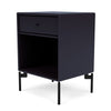 Montana Dream Nightstand With Legs, Shadow/Black