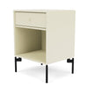 Montana Dream Nightstand With Legs, Vanilla/Black