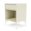 Montana Dream Nightstand With Legs, Vanilla/Snow White