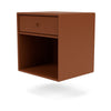 Montana Dream Nightstand With Suspension Rail, Hazelnut Brown