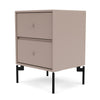 Montana Drift Drawer Module With Legs, Mushroom Brown/Black