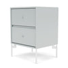 Montana Drift Drawer Module With Legs, Oyster/Snow White