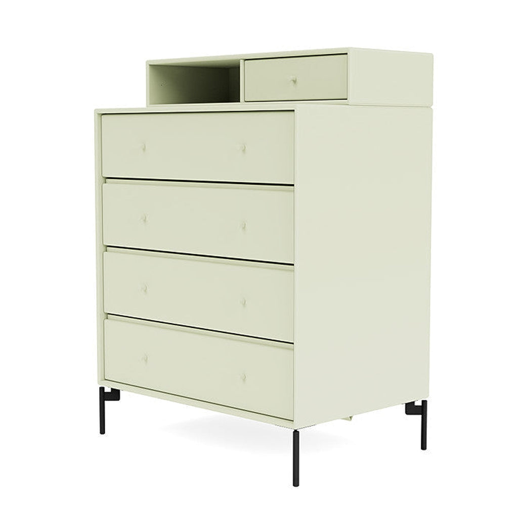 [product_category]-Montana Keep Chest Of Drawers With Legs, Pomelo/Black-Montana Furniture-5714322261098-0000KEEP-140-03-MON-1