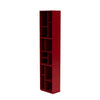 Montana Loom High Bookcase With 3 Cm Plinth, Beetroot Red