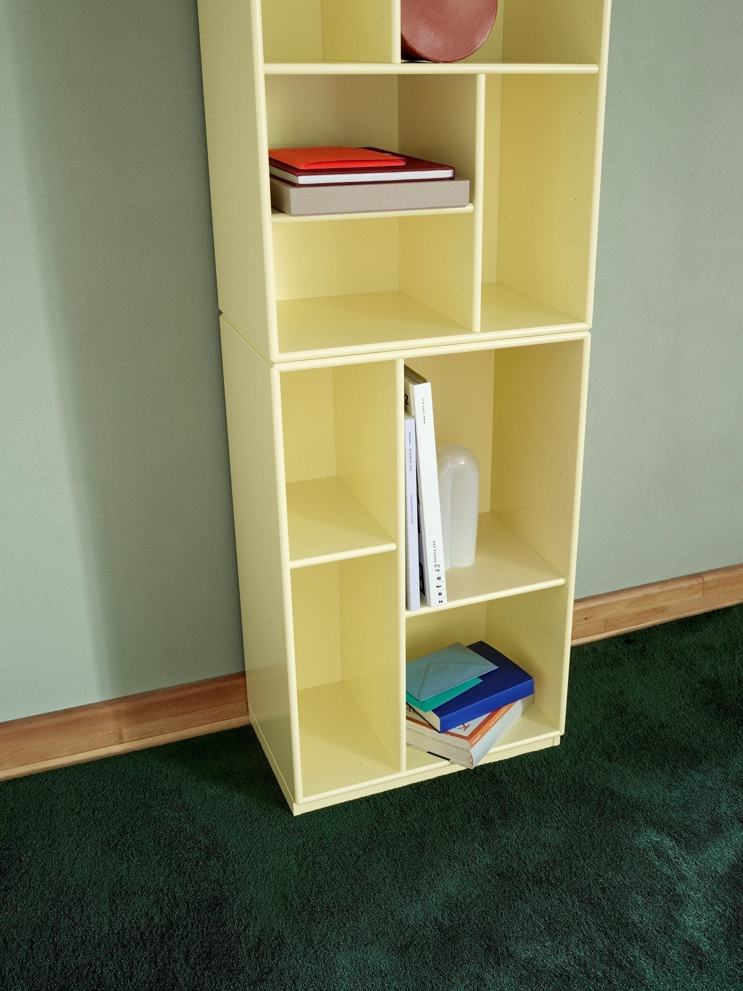 [product_category]-Montana Loom High Bookcase With 3 Cm Plinth, Vanilla White-Montana Furniture-5714322263986-0000LOOM-150-06-MON-8