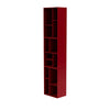 Montana Loom High Bookcase With Suspension Rail, Beetroot Red