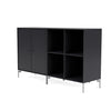 Montana Pair Classic Sideboard With Legs, Anthracite/Matt Chrome