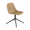 Muuto Fiber Side Chair Made Of Recycled Plastic Swivel, Ochre/Black