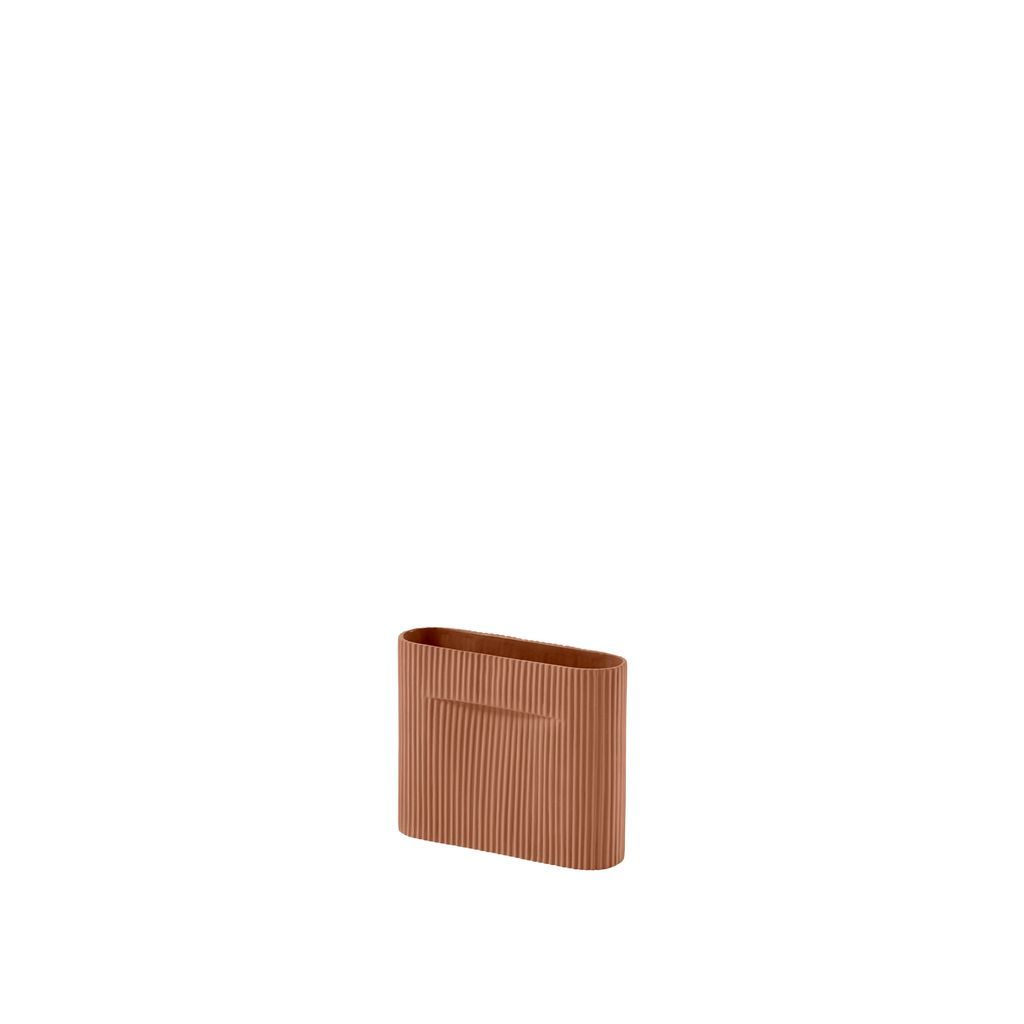 [product_category]-Muuto Ridge Vase H 16,5 Cm, Terracotta-Muuto-5713295256476-14190-MUU-1