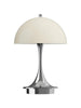 Panthella 160 Portable Table Lamp, Chrome Opal Beige