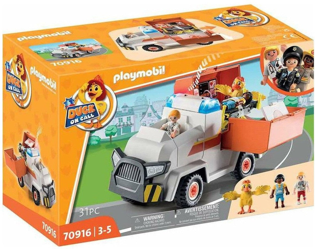 Playset Playmobil Duck on Call Emergency Vehicle Ambulance