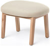 Puik Dost Footstool Wood, Cream