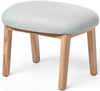 Puik Dost Footstool Wood, Light Grey