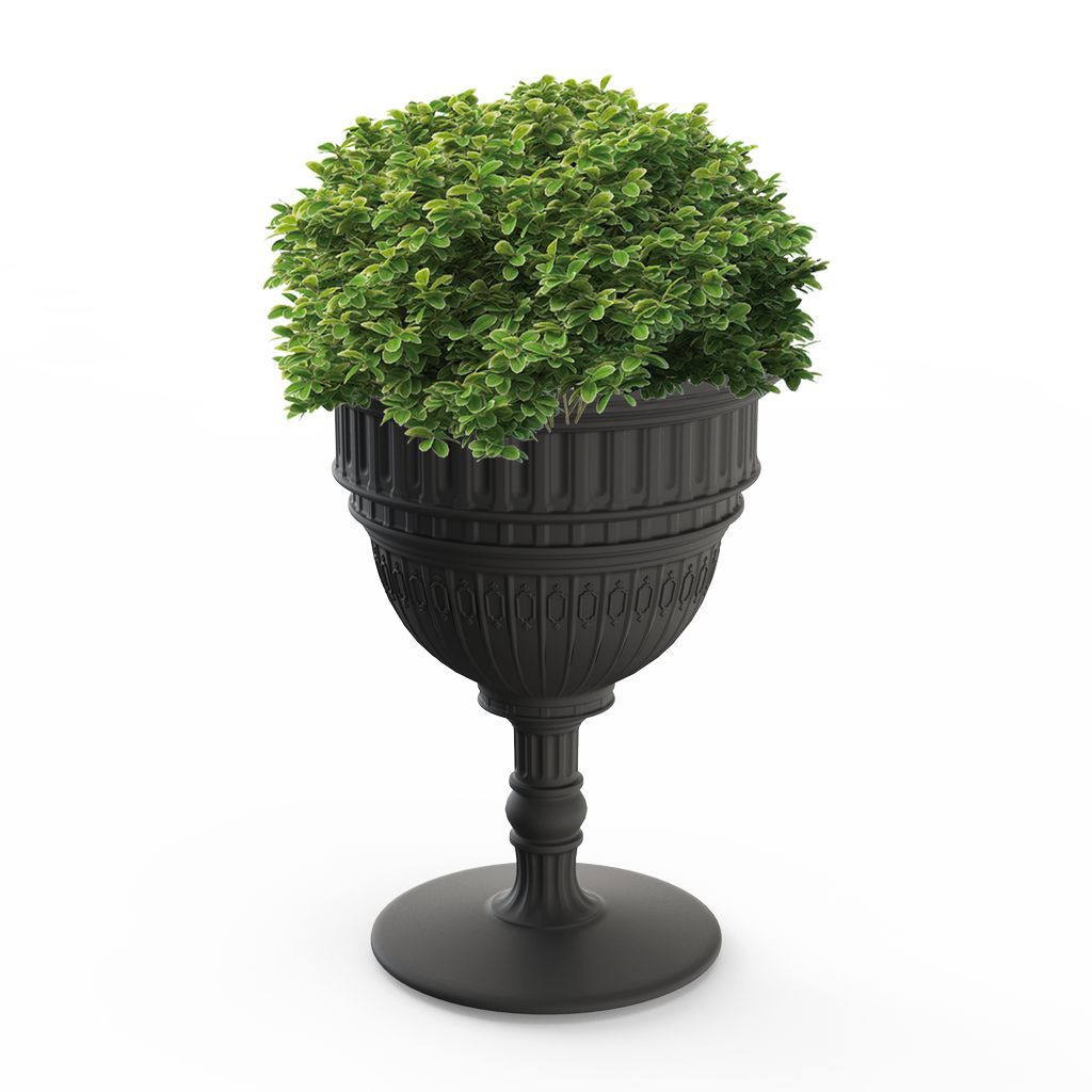 [product_category]-Qeeboo Capitol Planter/Champagne Cooler øx H 44x60 Cm, Black-Qeeboo-8052049052979-71003BL-QEE-2