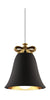 Qeeboo Mabelle M Pendant, Black/Gold