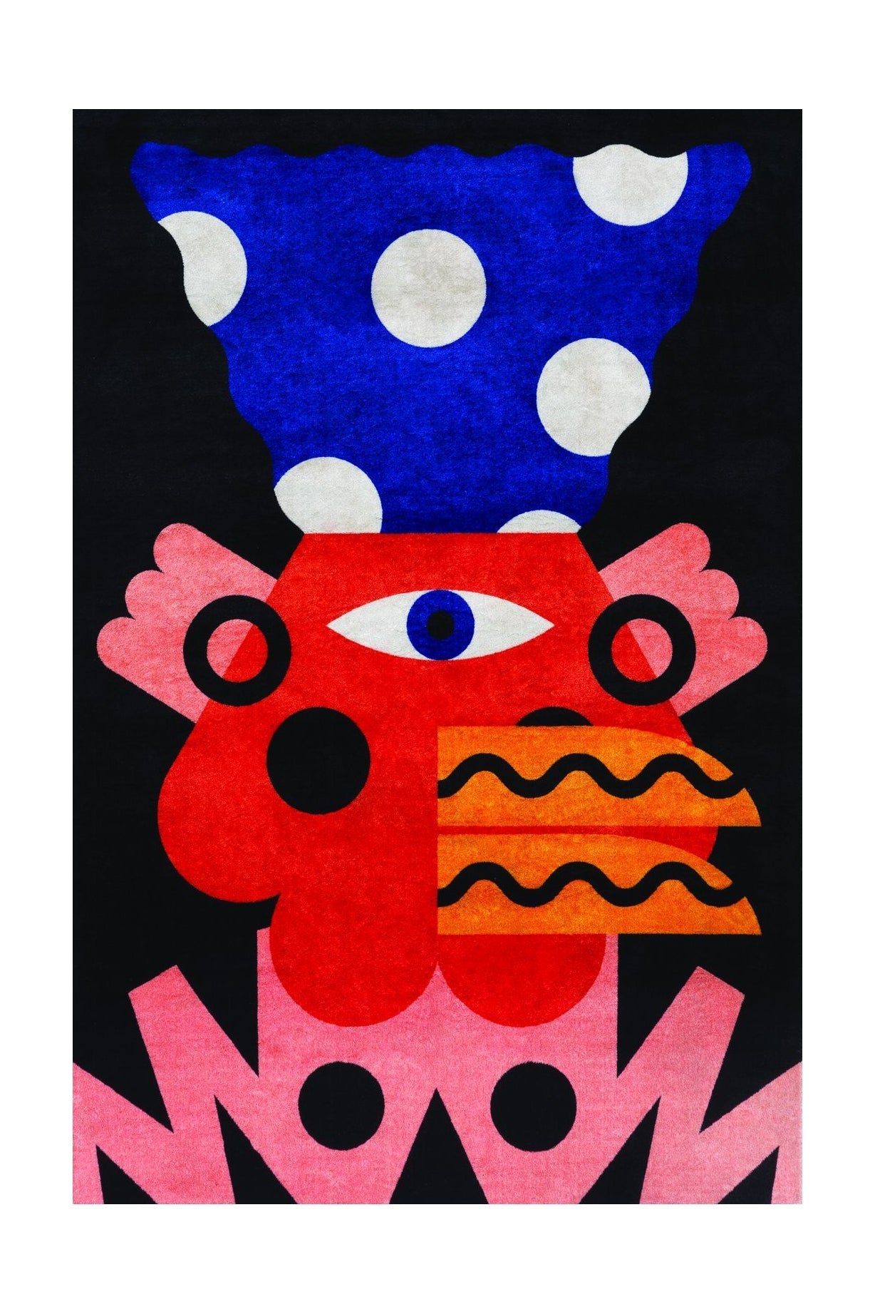 [product_category]-Qeeboo Oggian Rug, Monster 004 Rectangular-Qeeboo-8052049056519-42006RT-MO-QEE-1