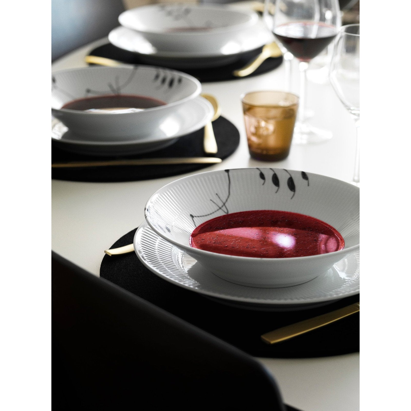 [product_category]-Royal Copenhagen Black Fluted Mega Deep Plate, 24 Cm-Royal Copenhagen-5705140712848-1017040-ROY-3